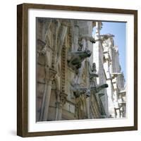 Detail of the north side of Notre Dame, 12th century-Unknown-Framed Photographic Print