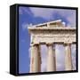 Detail of the Parthenon, Acropolis, Unesco World Heritage Site, Athens, Greece, Europe-Roy Rainford-Framed Stretched Canvas