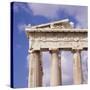 Detail of the Parthenon, Acropolis, Unesco World Heritage Site, Athens, Greece, Europe-Roy Rainford-Stretched Canvas