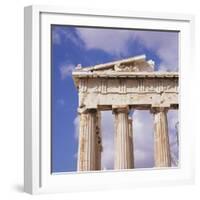 Detail of the Parthenon, Acropolis, Unesco World Heritage Site, Athens, Greece, Europe-Roy Rainford-Framed Photographic Print