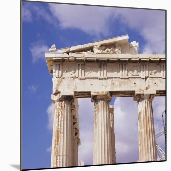 Detail of the Parthenon, Acropolis, Unesco World Heritage Site, Athens, Greece, Europe-Roy Rainford-Mounted Photographic Print