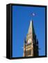 Detail of the Peace Tower, Ottawa, Ontario, Canada-Walter Bibikow-Framed Stretched Canvas