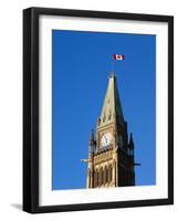 Detail of the Peace Tower, Ottawa, Ontario, Canada-Walter Bibikow-Framed Photographic Print