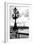 Detail of the Pont  Alexander III bridge - with the Eiffel Tower in the background - Seine River --Philippe Hugonnard-Framed Photographic Print