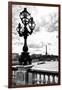 Detail of the Pont  Alexander III bridge - with the Eiffel Tower in the background - Seine River --Philippe Hugonnard-Framed Photographic Print