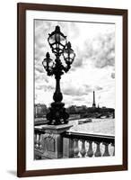 Detail of the Pont  Alexander III bridge - with the Eiffel Tower in the background - Seine River --Philippe Hugonnard-Framed Photographic Print