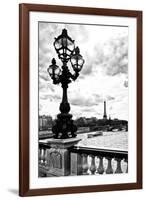 Detail of the Pont  Alexander III bridge - with the Eiffel Tower in the background - Seine River --Philippe Hugonnard-Framed Photographic Print