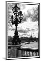 Detail of the Pont  Alexander III bridge - with the Eiffel Tower in the background - Seine River --Philippe Hugonnard-Mounted Photographic Print