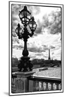 Detail of the Pont  Alexander III bridge - with the Eiffel Tower in the background - Seine River --Philippe Hugonnard-Mounted Photographic Print