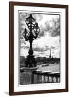 Detail of the Pont  Alexander III bridge - with the Eiffel Tower in the background - Seine River --Philippe Hugonnard-Framed Photographic Print