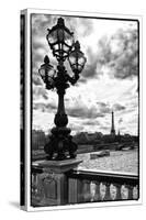 Detail of the Pont  Alexander III bridge - with the Eiffel Tower in the background - Seine River --Philippe Hugonnard-Stretched Canvas