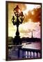 Detail of the Pont  Alexander III bridge - with the Eiffel Tower in the background - Seine River --Philippe Hugonnard-Framed Photographic Print