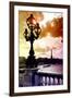 Detail of the Pont  Alexander III bridge - with the Eiffel Tower in the background - Seine River --Philippe Hugonnard-Framed Photographic Print