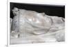 Detail of the recumbent effigy on the tomb of Isabella of Aragon wife of Philip III the bold-Godong-Framed Photographic Print