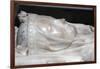 Detail of the recumbent effigy on the tomb of Isabella of Aragon wife of Philip III the bold-Godong-Framed Photographic Print