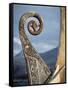 Detail of the Replica of a 9th Century Ad Viking Ship, Oseberg, Norway, Scandinavia, Europe-David Lomax-Framed Stretched Canvas