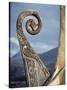 Detail of the Replica of a 9th Century Ad Viking Ship, Oseberg, Norway, Scandinavia, Europe-David Lomax-Stretched Canvas