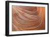 Detail of the Rock Wall at the Wave, Naturally-null-Framed Photographic Print