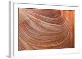 Detail of the Rock Wall at the Wave, Naturally-null-Framed Photographic Print