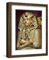 Detail of the Second Mummiform Coffin of Tutankhamun (circa 1370-52 BC) New Kingdom-null-Framed Giclee Print