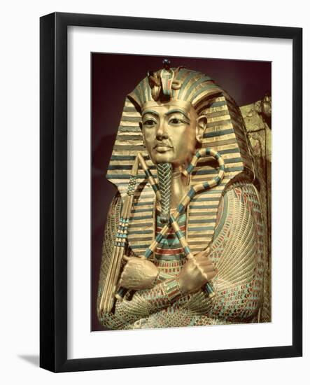 Detail of the Second Mummiform Coffin of Tutankhamun (circa 1370-52 BC) New Kingdom-null-Framed Giclee Print