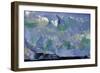Detail of the Sky in “” La Montagne Sainte Victoire””. Painting by Paul Cezanne (1839-1906), 1902.-Paul Cezanne-Framed Giclee Print