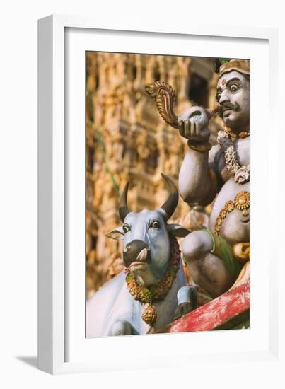 Detail of the Sri Mariamman Temple-Jon Hicks-Framed Photographic Print