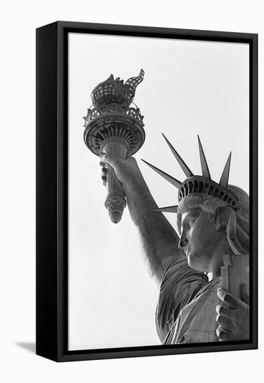 Detail of the Statue of Liberty by Frederic Auguste Bartholdi-null-Framed Stretched Canvas