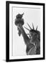 Detail of the Statue of Liberty by Frederic Auguste Bartholdi-null-Framed Premium Photographic Print