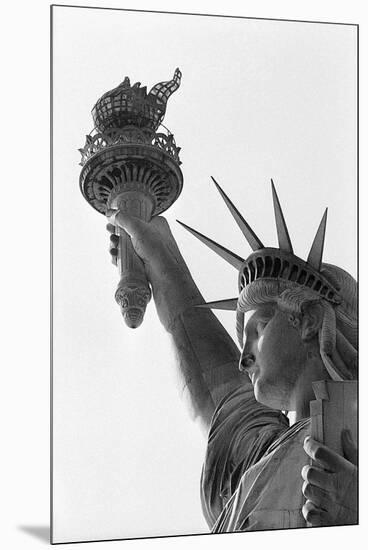 Detail of the Statue of Liberty by Frederic Auguste Bartholdi-null-Mounted Premium Photographic Print