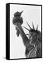 Detail of the Statue of Liberty by Frederic Auguste Bartholdi-null-Framed Stretched Canvas