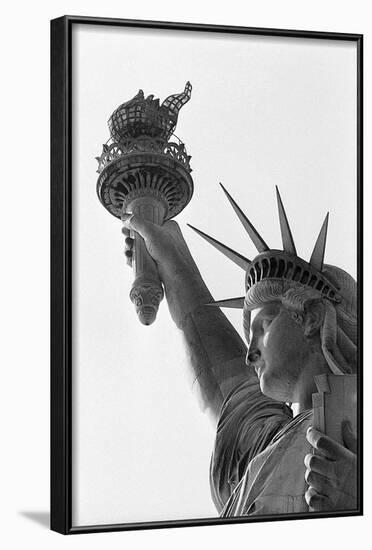 Detail of the Statue of Liberty by Frederic Auguste Bartholdi-null-Framed Photographic Print