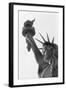 Detail of the Statue of Liberty by Frederic Auguste Bartholdi-null-Framed Photographic Print