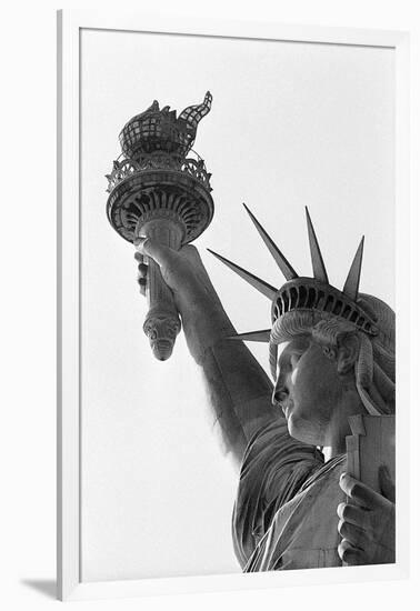 Detail of the Statue of Liberty by Frederic Auguste Bartholdi-null-Framed Photographic Print