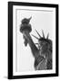 Detail of the Statue of Liberty by Frederic Auguste Bartholdi-null-Framed Photographic Print