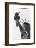 Detail of the Statue of Liberty by Frederic Auguste Bartholdi-null-Framed Photographic Print