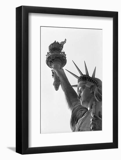 Detail of the Statue of Liberty by Frederic Auguste Bartholdi-null-Framed Photographic Print