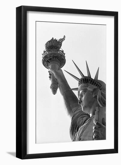 Detail of the Statue of Liberty by Frederic Auguste Bartholdi-null-Framed Photographic Print