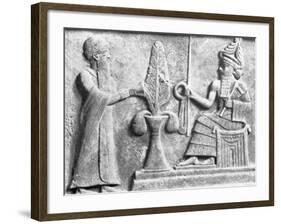 Detail of the Stele of Ur-Nammu-null-Framed Photographic Print