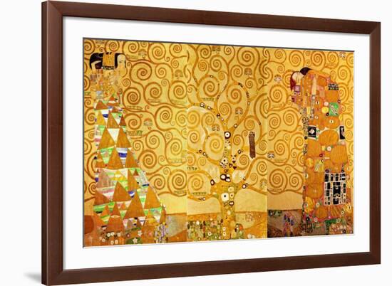 Detail of 'The Stoclet Frieze', 1905-09-Gustav Klimt-Framed Giclee Print