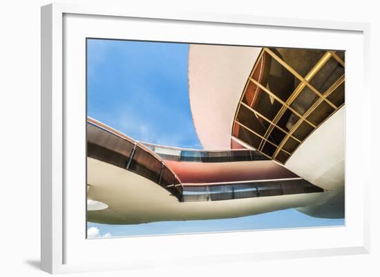 Detail of the Structure of the Niemeyer Museum of Contemporary Arts-Gabrielle and Michael Therin-Weise-Framed Photographic Print