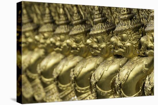 Detail of the Temple of the Emerald Buddha (Wat Phra Kaew)-John Woodworth-Stretched Canvas