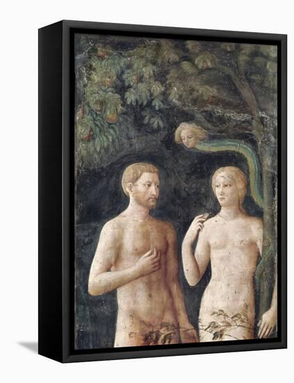 Detail of the Temptation of Adam and Eve, C.1423-25 (Fresco) (Detail of 430556)-Tommaso Masolino Da Panicale-Framed Stretched Canvas