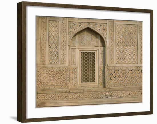 Detail of the Tomb of Itmad Ud Daulah (Itimad-Ud-Daulah), Agra, Uttar Pradesh State, India-Gavin Hellier-Framed Photographic Print