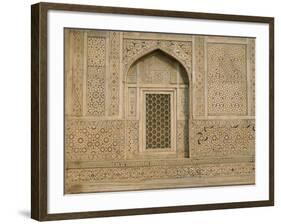 Detail of the Tomb of Itmad Ud Daulah (Itimad-Ud-Daulah), Agra, Uttar Pradesh State, India-Gavin Hellier-Framed Photographic Print