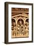 Detail of the tympanum depicting the Last Judgment and Heaven, Sainte-Foy de Conques abbey church-Godong-Framed Photographic Print