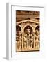 Detail of the tympanum depicting the Last Judgment and Heaven, Sainte-Foy de Conques abbey church-Godong-Framed Photographic Print