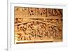 Detail of the tympanum depicting the Last Judgment and Hell, Sainte-Foy de Conques abbey church-Godong-Framed Photographic Print