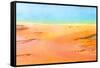 Detail of the Vibrant Colors of Grand Prismatic Pool, Yellowstone NP-dzain-Framed Stretched Canvas