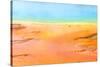 Detail of the Vibrant Colors of Grand Prismatic Pool, Yellowstone NP-dzain-Stretched Canvas